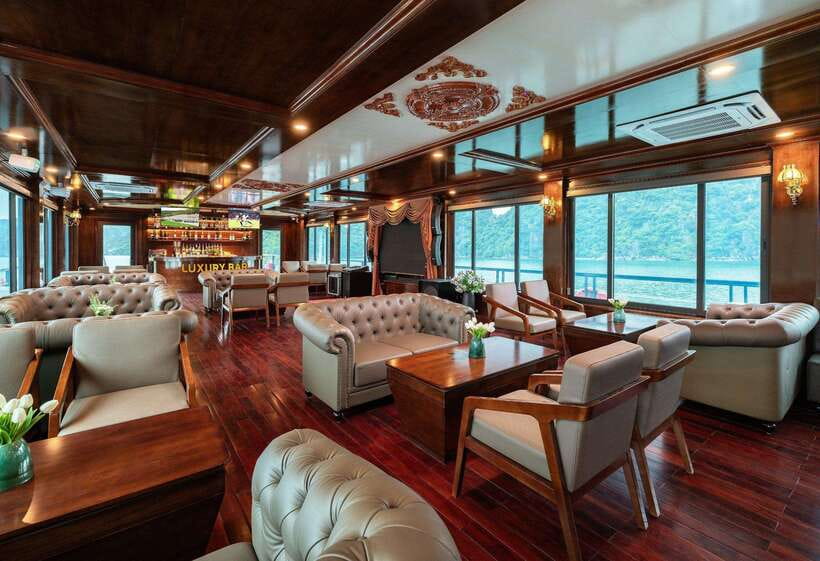 1 Day On 5-Star Halong Cruise With Highest Safety Equipments - Titov Island and the climb to Titov Peak