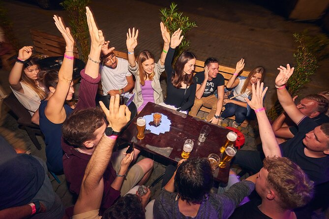 #1 Pub Crawl Warsaw with Optional Premium 1 Hour Open Bar - Labirynt to the First Stop: Getting Your Drinks and the Game On