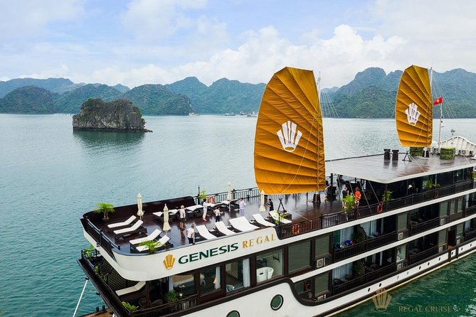2Days-1Night Halong Bay Luxury Genesis Regal Cruises - The Cat Ba and Dark and Light Cave day plan you should anticipate