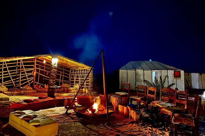3 Days Tour luxury Experience in the great Sahara in Merzouga. - Camel Ride at Sunset and Berber Night: Music, Fire, and Stars