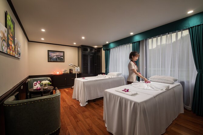 3D2N Luxury HaLong Bay with Aspira Cruise: kayak, Cat Ba island - Day 3: sunrise Tai Chi, Light and Dark Cave, and jacuzzi downtime
