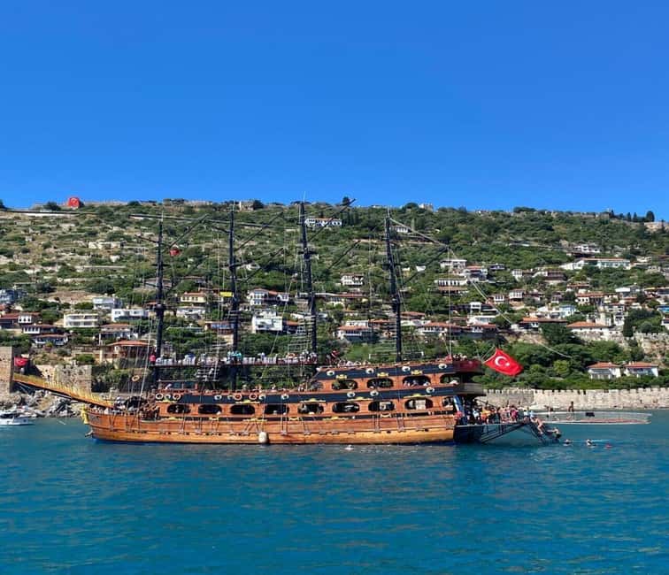 Alanya: Luxury Pirate Boat with Lunch & Unlimited Drinks - Boarding at GRAND TROYS07: The 3-deck comfort layout