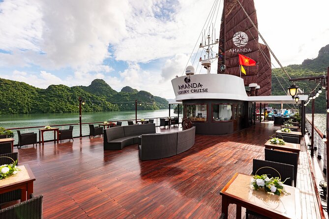 Amanda Luxury Cruise - Best Overnight Cruise Halong & Lan Ha Bay - Cabin and onboard comfort: en-suite balcony and what luxury should mean