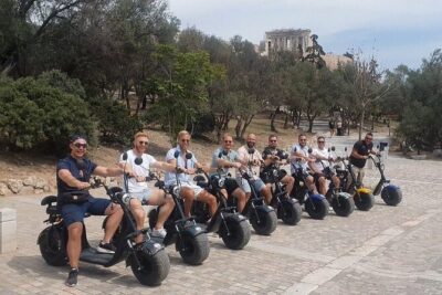 Athens: Premium Guided E-Scooter Tour in Acropolis Area - Odeon of Herodes Atticus: starting under the Acropolis