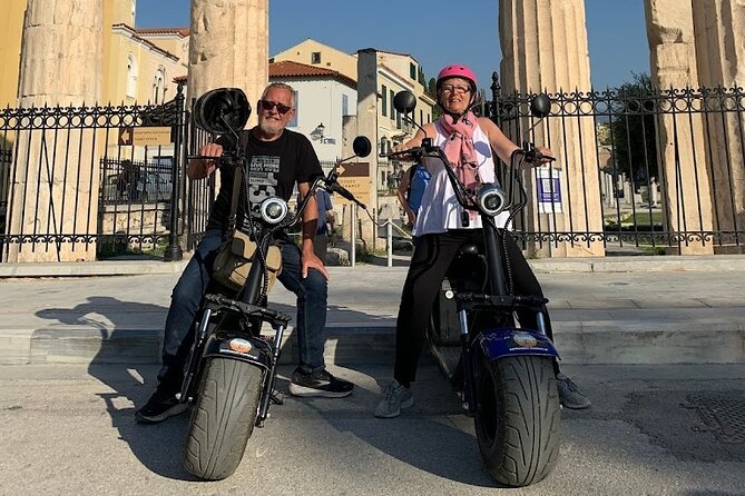 Athens: Premium Guided E-Scooter Tour in Acropolis Area - Dionysiou Areopagitou Street and Arch of Hadrian: Greek to Roman in one sweep