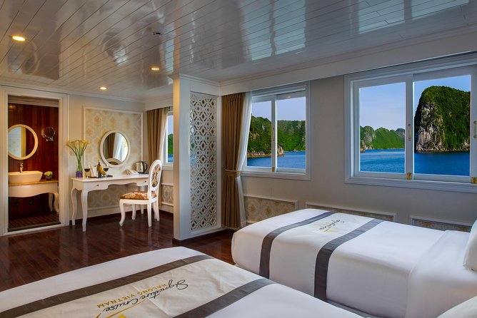 Bai Tu Long bay Luxury Cruise 2D/1N: Less touristy places, Kayaking, full meals - Day 2: Thien Canh Son Cave, then a relaxed return with lunch onboard