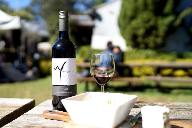 Barefoot Luxury Mount Tamborine Winery Tour from Gold Coast - Witches Falls Winery stop: wine and cheese plus back-stage access