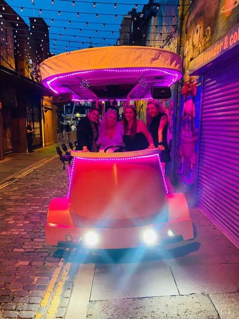 Belfast: Luxury Pink Hen Party Bike Tour (BYOB) - The Surf Shack start: Royal Avenue and the mechanical surf warm-up