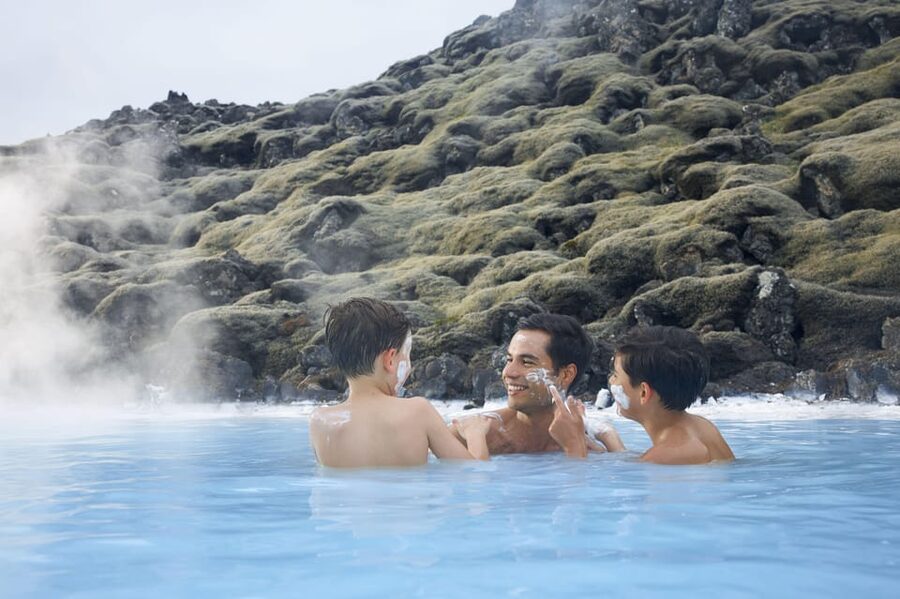 Blue Lagoon: Premium Admission with Drinks and Face Masks - Sauna, steam room, and the massage waterfall after the lagoon