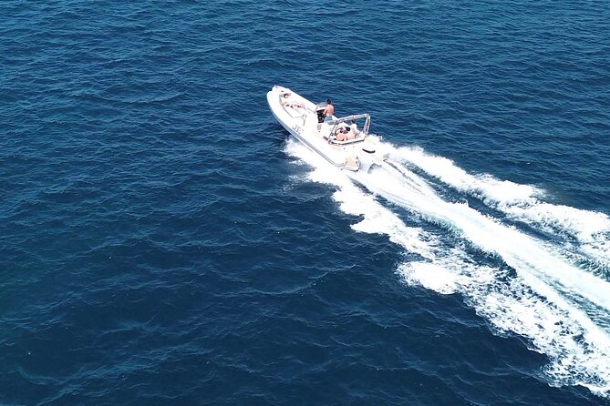 Cagliari Luxury Boat Tour: 3h Premium Snorkeling on New 8m Boat - Poetto Beach: long sandy water with Sella del Diavolo overhead