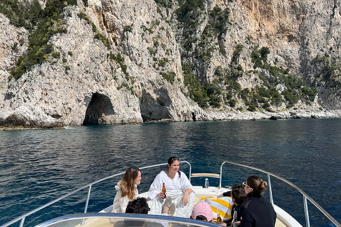 Capri Secret Corners by Boat Premium Tour with Local Captain - Cala del Rio and Grotta Iannarella: the Heart Cave stop that people remember