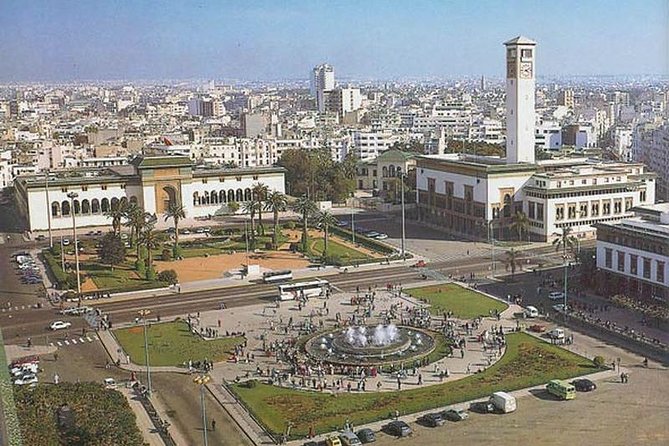 Casablanca luxury day tour - Place des Nations Unies and L’Eglise du Sacre-Coeur: French-Era Landmarks You Can Actually See