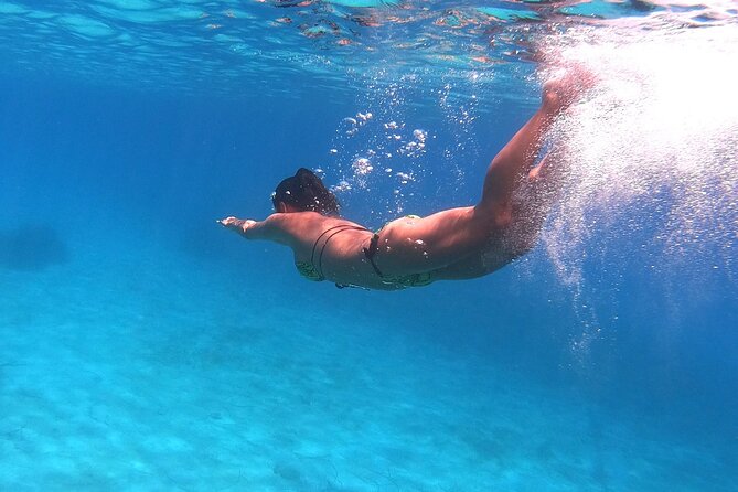 Chania: Morning Catamaran Cruise with Premium Lunch & Drinks - Agioi Theodoroi swim, snorkel, SUP, and fishing gear