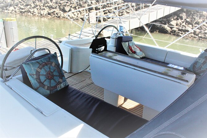 Coastal Tour on a Luxury Sailing Yacht From Vilamoura - Olhos de Água fishing village: boats, “olheiros,” and a very working coastline