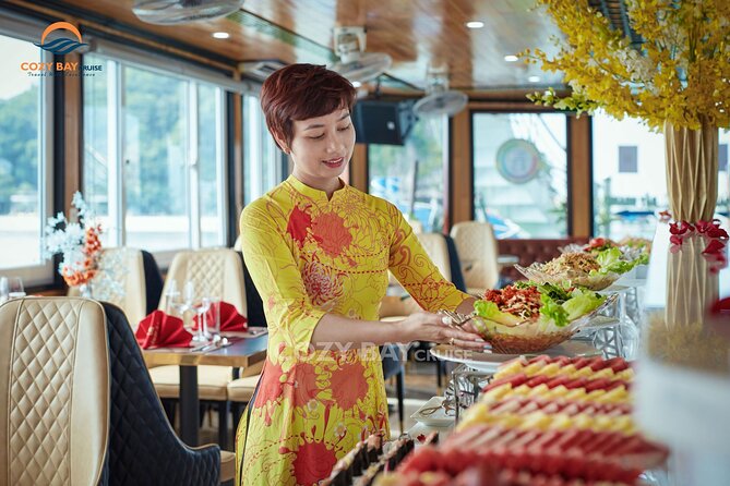 Cozy Bay Halong 5-Star Day Cruise, Buffet, Cave, Kayak, Swimming - Swimming time: what to pack for water on a day cruise