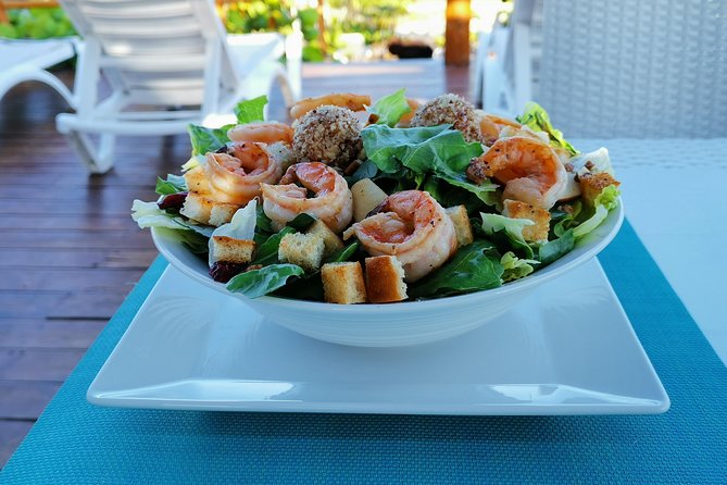 Day excursion to a PRIVATE LUXURY BEACH CLUB with transportation. - Food and drink credit: how the menu works and why it’s good value