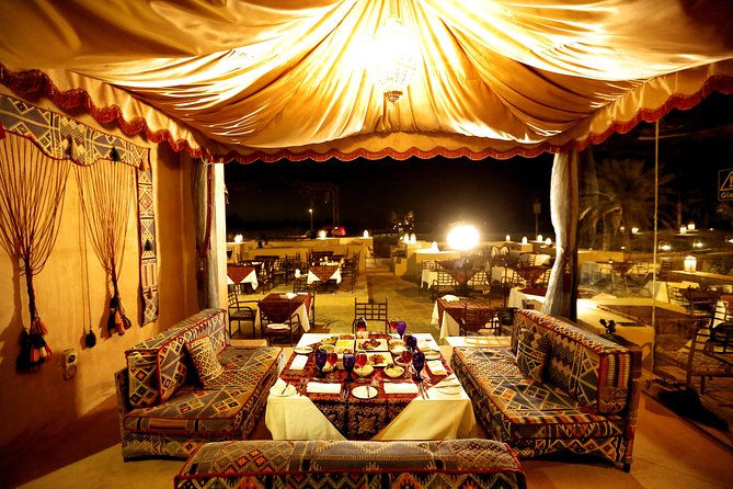 Dubai: Luxury Desert Fortress Dinner, Camel Ride & Live Shows - The 5-Star Banquet and Live BBQ: What to Expect on Your Plate