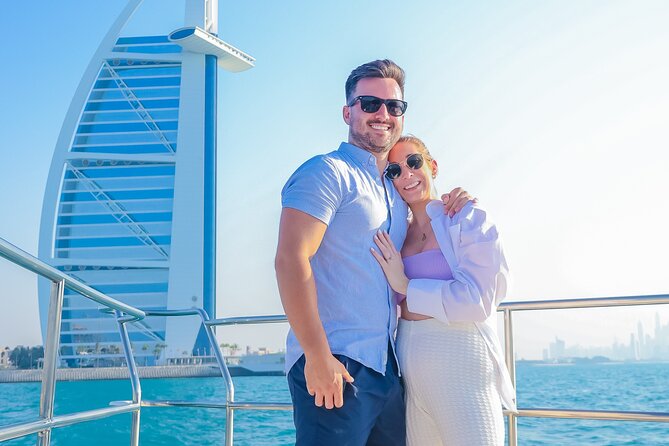 Dubai Luxury Yacht Tour with Live BBQ & Drinks - The 2-hour Burj Coastline cruise: Palm Jumeirah and Burj Al Arab in one smooth sweep