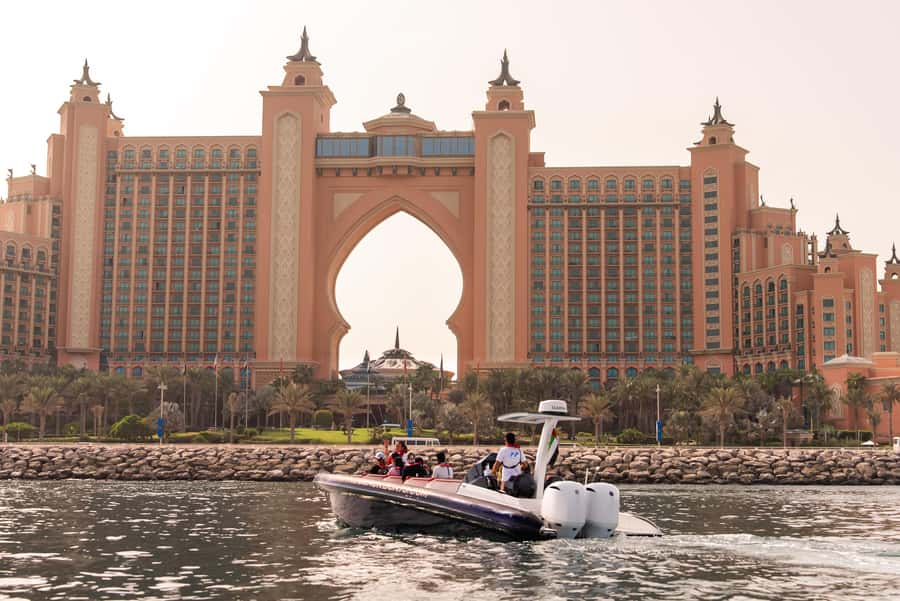 Dubai Marina: 1-Hour Luxury Sightseeing Speedboat Tour - The Atlantis, Palm, and Royal Atlantis photo moment