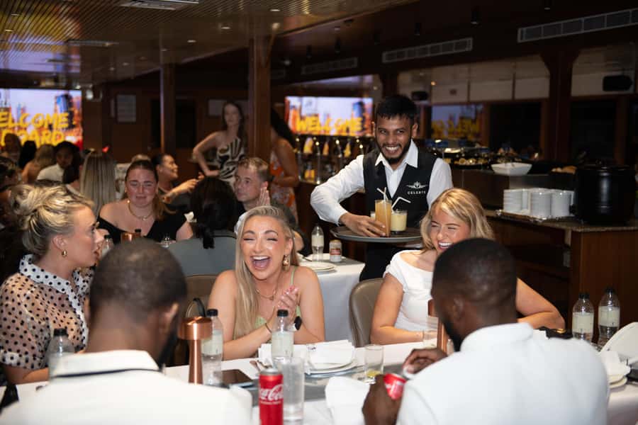 Dubai Marina: Luxury Dinner Cruise, Live Show, Open Bar & DJ - Copthorne-Style 5-Star Buffet Dinner: Global Flavors, Veg Options, and BBQ Mains