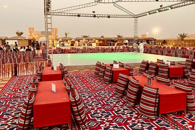 Dubai Premium Desert Safari Red Duns Camel sandbord & Premium BBQ - Falcon Photo Option and Limited Henna: Fun Extras That Add Personal Flavor