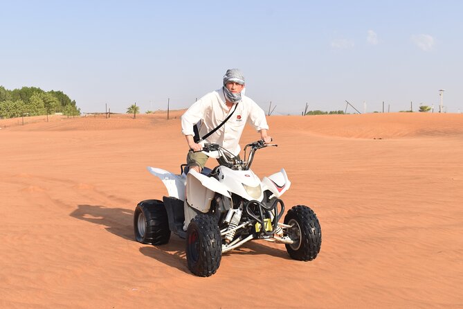 Dubai Premium Red Dunes Safari, Quad Bike, Camels & BBQ - Small Group Energy and Guide Style (Tariq, Sameer, Imran)