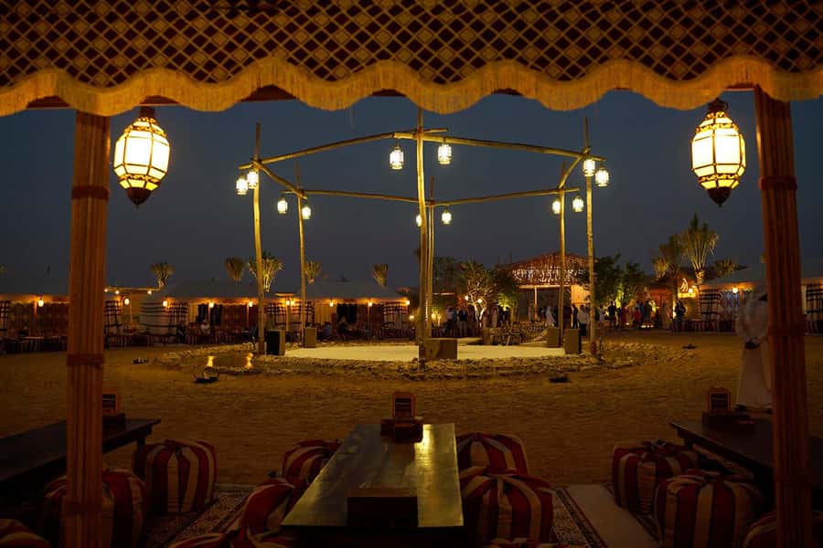 Dubai: Premium Safari, Camel Ride & Al Khayma Camp 3-Buffets - Camp activities: henna, falcon experience, shisha, and more
