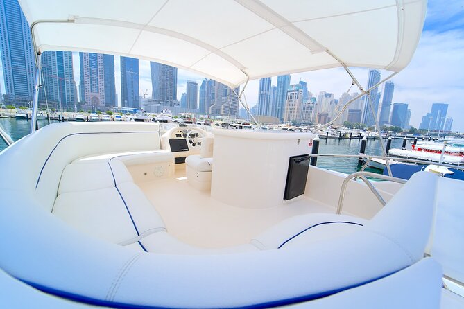Dubai: Private Luxury Cruise on a Stylish 50ft Yacht - Onboard comfort: air-conditioned interior, restroom, and shower