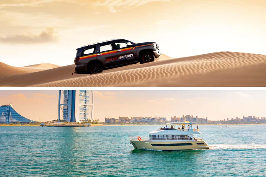 Dubai Waves & Dunes: Luxury Yacht Cruise w/ Red Dunes Safari - Pickup, Drive Time, and What to Expect on the Way