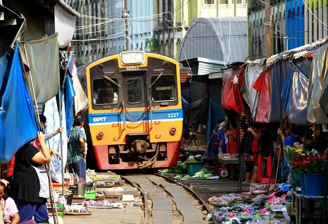 Floating & Railway Markets and Erawan Waterfall [Optional Luxury] - Key highlights at a glance