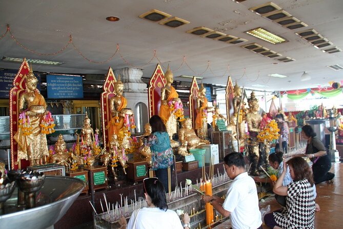Floating & Railway Markets and Erawan Waterfall [Optional Luxury] - Damnoen Saduak floating market: motor boat viewing beats standing still