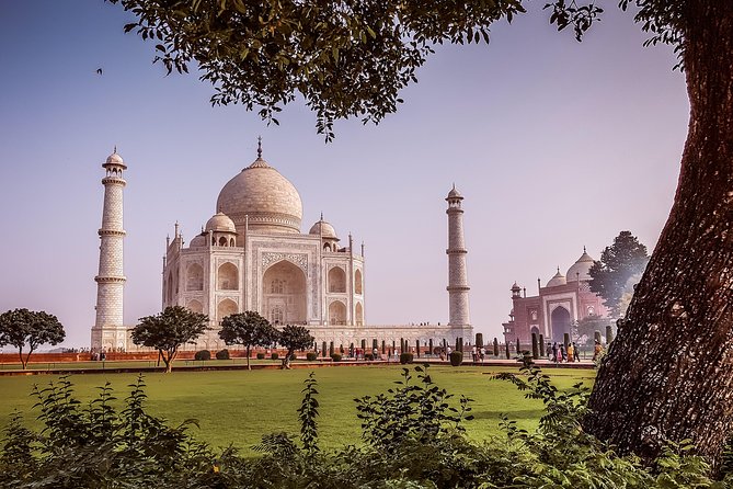 Four days Golden Triangle Luxury Tour with Dinner to Agra and Jaipur from Delhi - Day 2 Agra sunrise: Taj Mahal with a guide, then Red Fort and the option near the river