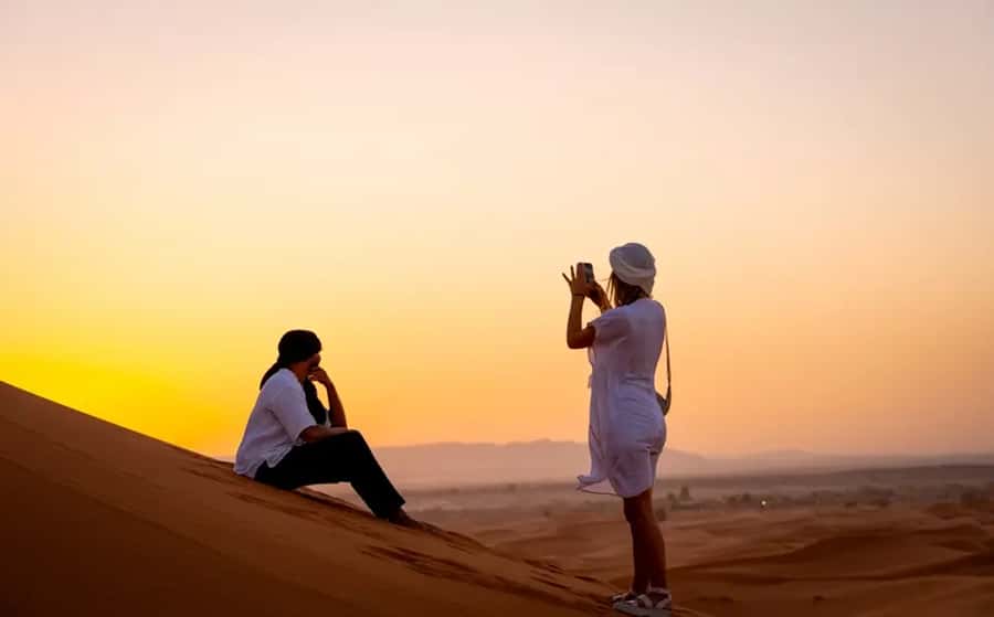 From Fes: 3-Day Luxury Desert Tour to Marrakech via Merzouga - Day 1 From Fes: Ifrane Cool Air, Ziz Valley Stops, and the Merzouga Sunset