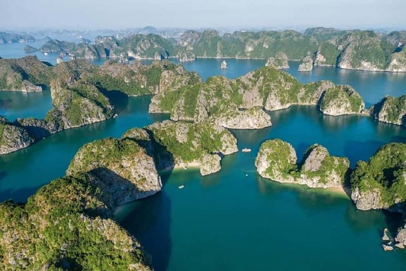 From Hanoi: 2-Day Lan Ha Bay 5-Star Cruise with Balcony - Day 1 in Lan Ha Bay: Ao Ech kayaking, swimming, and sunset social time