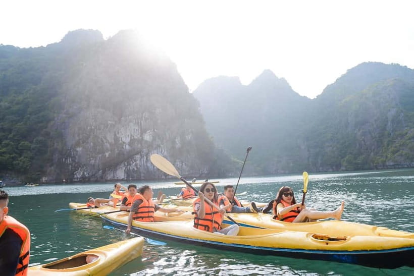 From Hanoi: 5-Star Cruise 2 Days 1 Night Ha Long &Lan Ha Bay - Day Two on Lan Ha: Tai Chi, Sunrise Moments, and Kayak Time with Less Pressure