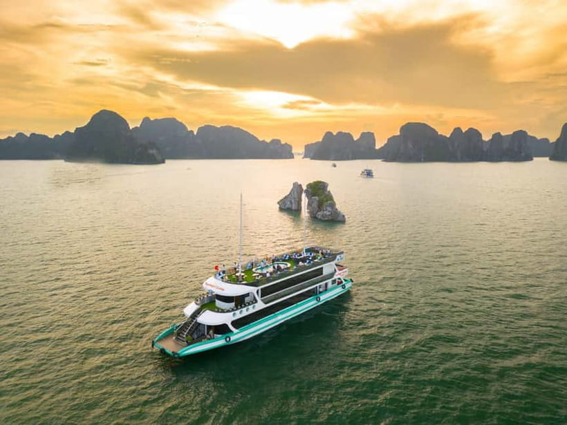 From Hanoi: Halong bay Luxury tour on 5 star cruise - Hanoi Pickup to Tuan Chau Harbor: The Day Gets Comfortable Fast