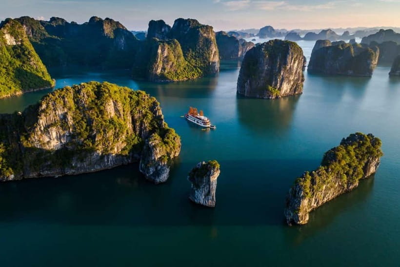 From Hanoi: Halong bay Luxury tour on 5 star cruise - Titop Island: Beach Time Plus a View From the Top