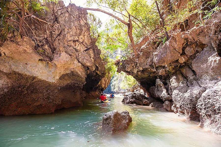 From Khao Lak: Premium James Bond Sunset and Canoe Adventure - Dinner at sunset and the plankton night show