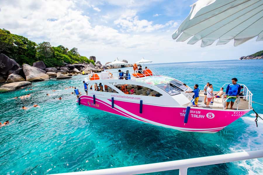 From Khao Lak: Similan Islands Day Trip by Luxury Catamaran - The “luxury” label: comfortable catamaran, but not always calm seas