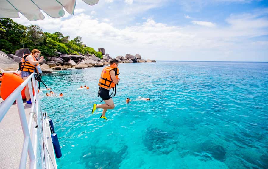 From Khao Lak: Similan Islands Day Trip by Luxury Catamaran - National park fee: plan for the extra cost