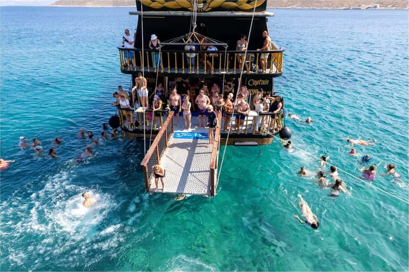 From Kos:A full day cruise in the newest luxury vessel! - Platy Island: the clearest-water swim break