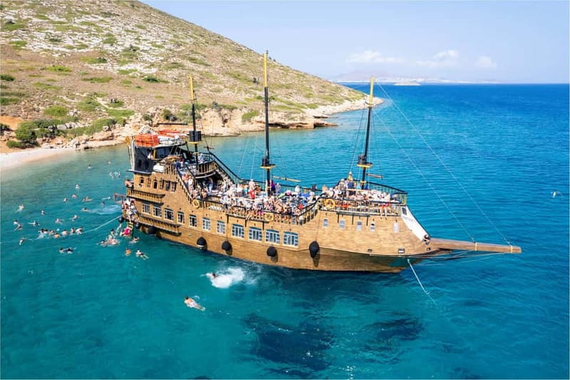 From Kos:A full day cruise in the newest luxury vessel! - The 7-hour flow: how the day is timed for swimming