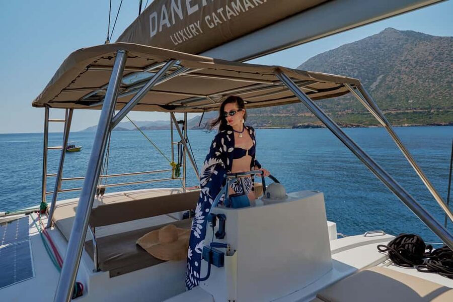 From Panormo: Luxe All-Inclusive Catamaran Cruise with Lunch - Lunch onboard: Mediterranean cooking plus real options for kids and diets