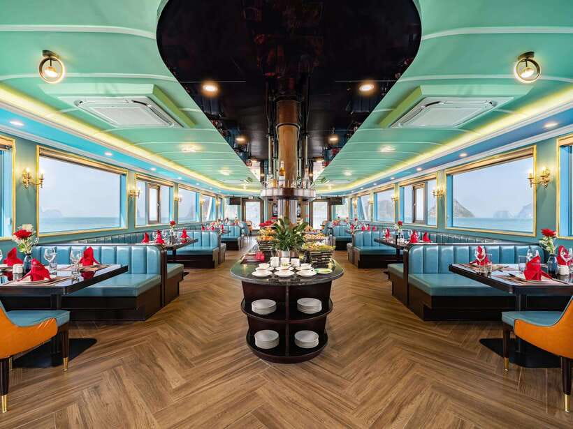 Full-Day Halong Bay Luxury Amethyst Cruise(All destinations) - Luon Cave at Midday: Kayak or Bamboo Boat (Your Most Scenic Time)