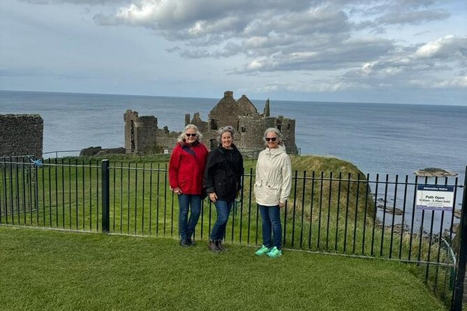 Giant’s Causeway, Luxury Private Tour from Belfast, 1-7 people - Dunluce Castle and Magheracross views: ruins plus horizon