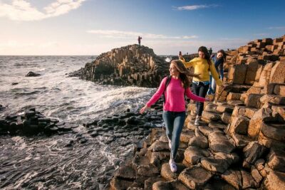 Giant's Causeway Tour from Belfast - Luxury Bus + Castles Tour - Portaneevy View Point: a short stop that sets up your rope-bridge daydream