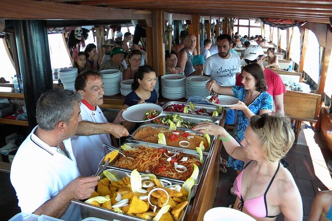 GONSTER : Luxury Pirate Boat Trip Lunch & Soft Drinks & Transfer - Cennet Bay (Paradise Bay) + Barbecue Lunch: Where the Day Becomes a Meal