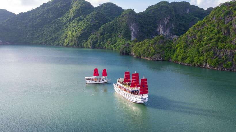 Ha Long Bay - Bai Tu Long Bay Luxury Boat Tour & Transfer - Ti Top Island: climb for the view, then slow down for the beach