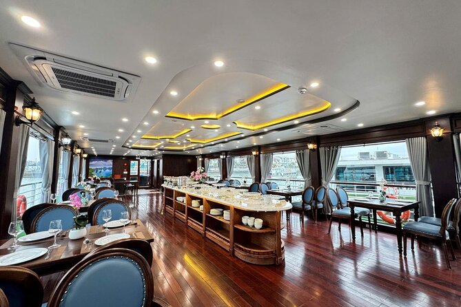 Ha Long Bay Luxury Day Cruise with Buffet Lunch, Caves & Kayaking - Sung Sot Cave: the big cave stop, with stairs and timing
