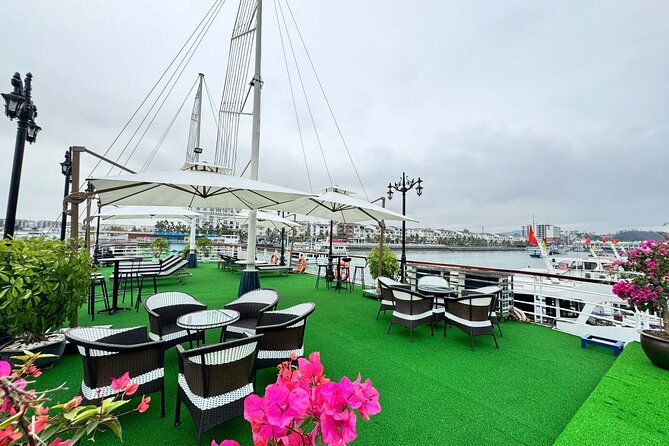 Ha Long Bay Luxury Day Cruise with Buffet Lunch, Caves & Kayaking - Ti Top Island: swim time plus a view option